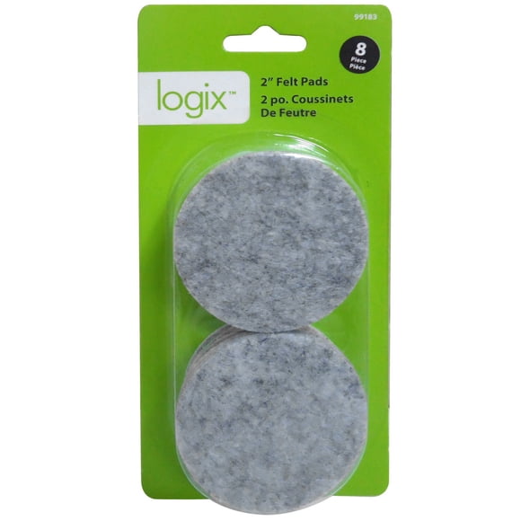 Logix 2" Round Felt Pads