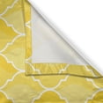 thumbnail image 3 of Ambesonne Yellow Kitchen Curtains, Moroccan Trellis, 55"x45", Mustard Yellow White, 3 of 3