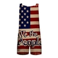 thumbnail image 5 of Girls' Casual Comfortable And Breathable Independence Day Print Jumpsuit, 5 of 5