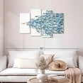 thumbnail image 2 of Elephant Stock A New Direction Wall Art - Horizontal Multi Panel Canvas - Living Room Wall Decor - Animal Multi Panel - White And Blue Decor By Norman Wyatt Jr. - 43" x 27", 2 of 8
