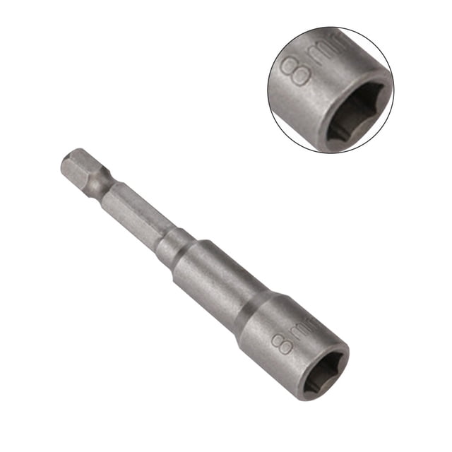 Riwesomey Juego de destornilladores magnéticos de potencia de 2 uds., juego de destornilladores de tuercas, zócalo hexagonal y vástago, juego de brocas Herramientas eléctricas dos 65x8mm