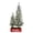 Green, variant on Puleo International 2' & 3' Potted Flocked Artifical Pencil Christmas Trees with 50 Warm White LED Rice Lights