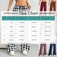 thumbnail image 7 of yillto Plaid Pant for Womens Lounge Loose Pajamas Pants Soft Drawstring Bottoms Casual Sleepwear, 7 of 7