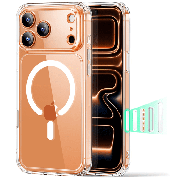 1997 for iPhone 17 Pro Max Case, Camera Control, Compatible with MagSafe, Shockproof Military-Grade Protection, Magnetic Phone Case for iPhone 17 Pro Max, Classic Hybrid Case, Clear
