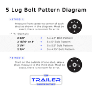 The Trailer Parts Outlet - 2000 lb Idler Trailer Axle Service Kit - 2k Capacity, 5x4.5 Bolt Pattern