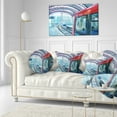 thumbnail image 3 of Designart Departing London Subway Train - Modern Cityscape Throw Pillow - 12x20, 3 of 5