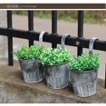 thumbnail image 5 of 5 piezas de macetas colgantes de hierro de metal vintage para valla, balcón, jardín, decoración del hogar, 5 of 5