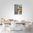 thumbnail image 4 of Graffiti Butterfly Decor Canvas graffiti butterfly Wall Art colorful butterfly Canvas Prints Painting Butterfly Decorations Framed Artwork for Bathroom Living Room Bedroom 12"x16", 4 of 6