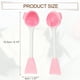 thumbnail image 4 of Cepillo de limpieza facial de silicona Unique Bargains, limpiador de cara multifuncional de mano para el cuidado de la piel 6.10"x1.57" rosa y blanco, 4 of 7