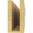 thumbnail image 4 of 4"W x 24"D x 8"H Thin Chapel Hill Rough Cedar Woodgrain TimberThane Corbel, Primed Tan, 4 of 6