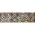 thumbnail image 4 of 841864101065 Tapis d'Art 5 Pi. Collection Arabella Tapis Rond Tissé, Jaune, 4 of 4