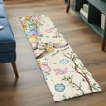 thumbnail image 3 of 2'x6' Rug Runners for Hallways Kitchen, Retro Easter Bunny Non Slip Entryway Beside Floor Carpet Runner, Spring Easter Eggs Floral Botanical Laundry Room Bedroom Throw Rugs Mat for Family Pet, 3 of 8