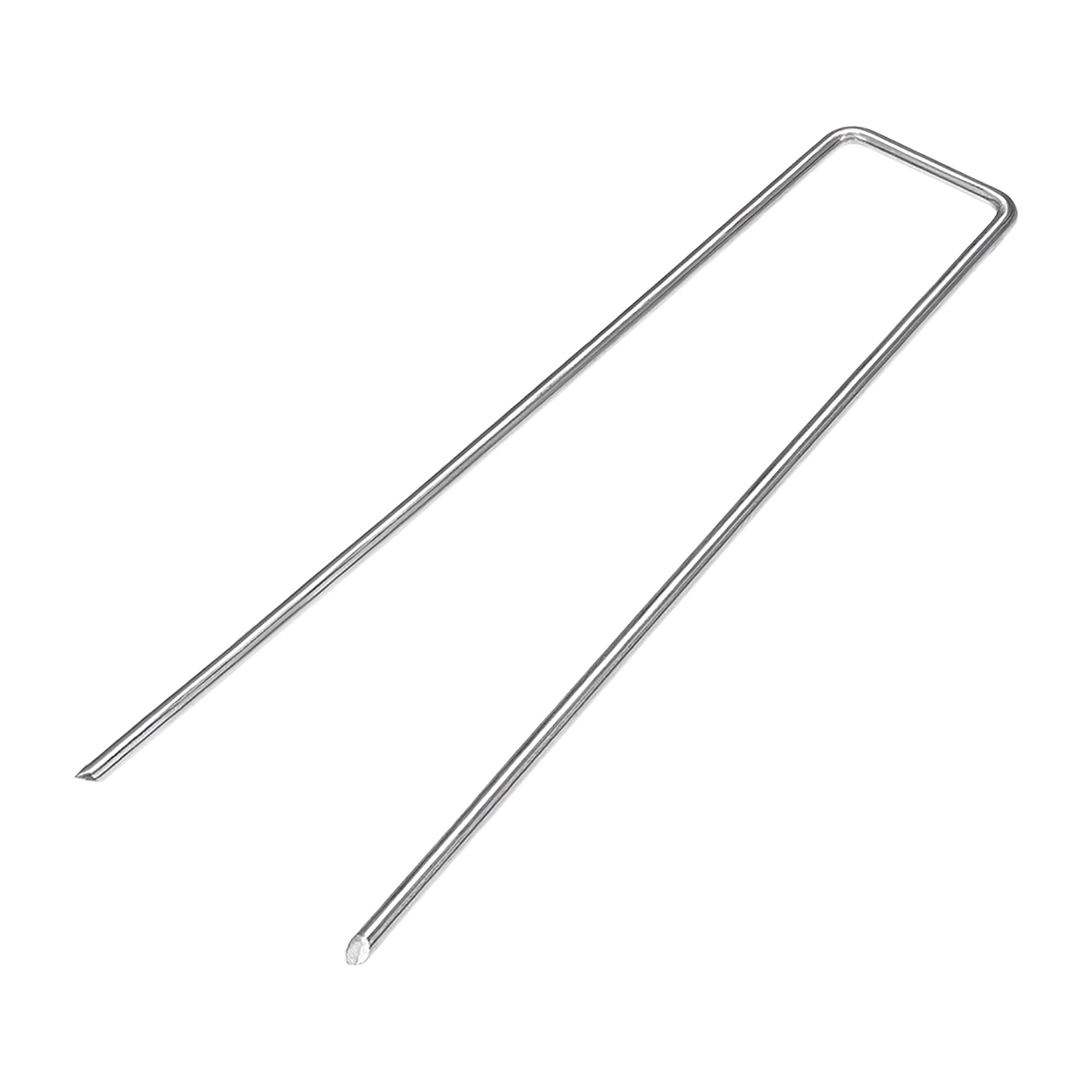 U Shaped Garden Staples Pegs U Pins 200mm 7 9 Inches 4mm Dia Carbon Steel 20 Pcs Walmart Canada