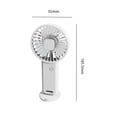 thumbnail image 2 of Ventilador Mini portátil Carga USB Refrigeración 3 velocidades Ventiladores pequeños para exteriores Blanco, 2 of 7