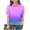 Purple, variant on Girl Tie Dye Golf Shirts Short Sleeve Button Casual Fashion School Uniform Summer Loose Lapel T Shirt Trendy Lightweight Blouse Top 5-15 Years