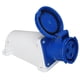 thumbnail image 1 of Conector Industrial, Enchufe de Cable Resistente al Agua, trifásico, 3 Pines, 2P+T, 220‑250 V, 63 A, 1 of 14