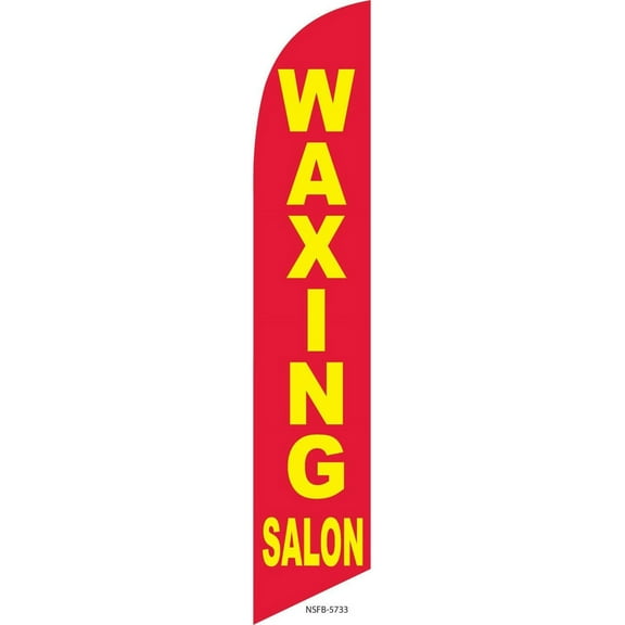 Hair Waxing Salon Feather Banner Swooper Flag, Replacement Flag Only