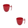 thumbnail image 3 of Naiovety Taza de café Taza de plástico universal irrompible Tazas Tazas de agua Fiesta Boda Cereal Leche Bar Habitación Beber Rojo 2piezas, 3 of 6