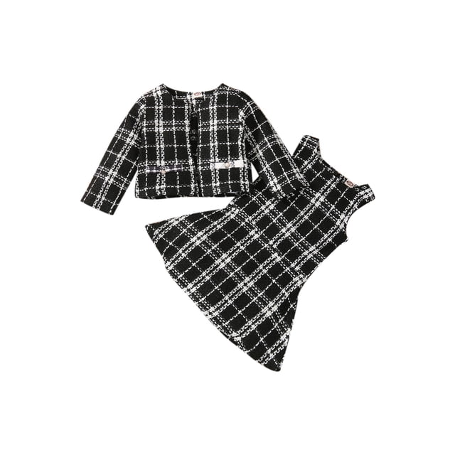 xiaxaixu Bébé Fille Robe Sans Manches Mi-Longue Partie Cardigan Décontracté