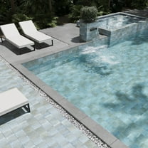 Zahara 6x6 Coastal Mist Porcelain Zellige Square Wall and Floor Tile (5.38 sq ft/case) - 22 Pack