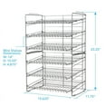 thumbnail image 6 of Atlantic 6-Tier Double Can Rack Wire Organizer for Pantry in Silver, 6 of 9
