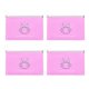 thumbnail image 1 of Toystoory Bolsa de almacenamiento temporal para mascarillas desechables, soporte para cubierta facial, anillos de joyería Escalada rosado 4 piezas, 1 of 6