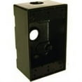 thumbnail image 2 of Hubbell Electrical Weatherproof Box 5320-2, 1-Gang, Die Cast Aluminum - 3 Outlets - Bronze, 2 of 3