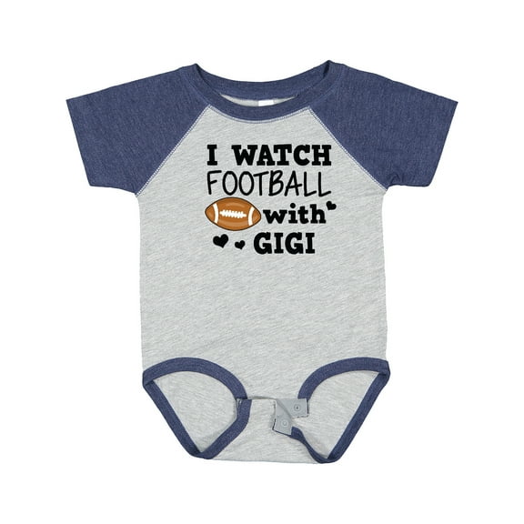 Inktastic I Watch Football with My Gigi Boys Baby Bodysuit