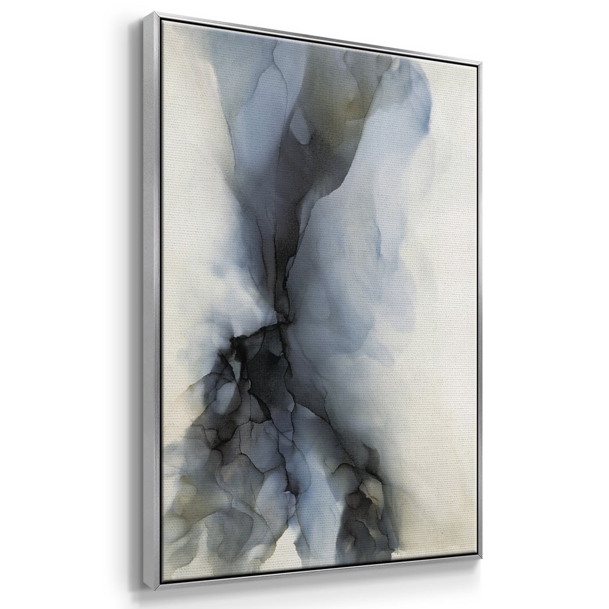 Low Tide Framed Premium Gallery Wrapped Canvas - Ready to Hang - 27 x 41 - Silver Floating Frame
