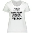 thumbnail image 3 of Inktastic My Mom is a Respiratory Therapist and a Hero Women's Plus Size T-Shirt, 3 of 5