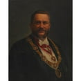 thumbnail image 2 of Adolf Mayerhofer 12x14 Black Ornate Wood Framed Double Matted Museum Art Print Titled: Josef Strobach (1st Vice Mayor) (1903), 2 of 5