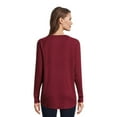 thumbnail image 3 of Time and Tru Women's High-Low Rib Tunic, 3 of 5