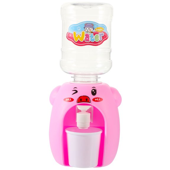KAKOWELY Mini dispensador de agua para niños, máquina de agua de dibujos animados, fuentes de agua potable para niños, juguete