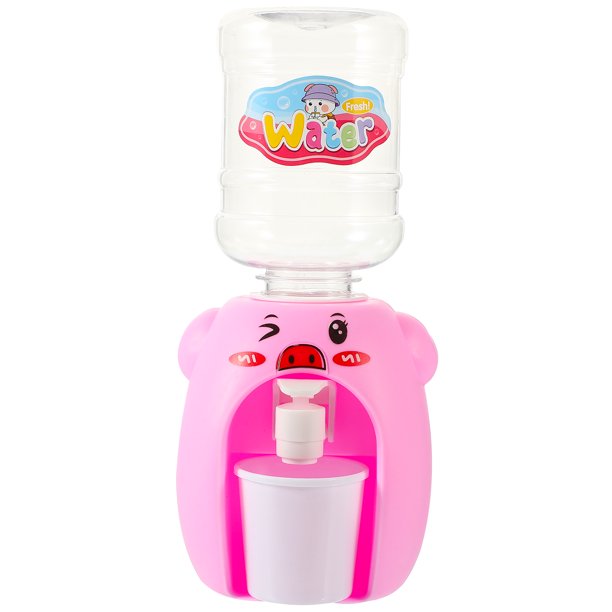 KAKOWELY Mini dispensador de agua para niños, máquina de agua de dibujos animados, fuentes de agua potable para niños, juguete
