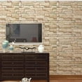 thumbnail image 2 of 3D Foam Brick Wallpaper 27.6X30.3 Inch, Vintage Stone Pattern Self-Adhesive Wall Panels for Bedroom Kitchen, Waterproof Peel And Stick Backsplash Tiles, 10 Stickers, 2 of 3