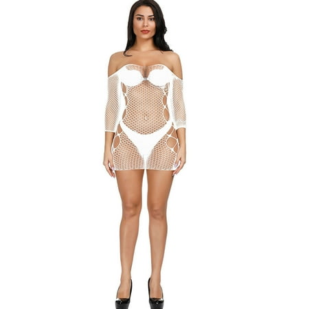 Zuwimk Lingerie For Women Women Lingerie with Garter Lace Bustier Set with Underwire Negligee Dress (No Stockings) Green One Size