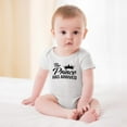 thumbnail image 2 of The Prince Has Arrived - Baby Clothes - Funny Newborn Bodysuit Outfits for Boys White-style-1 9months, 2 of 7