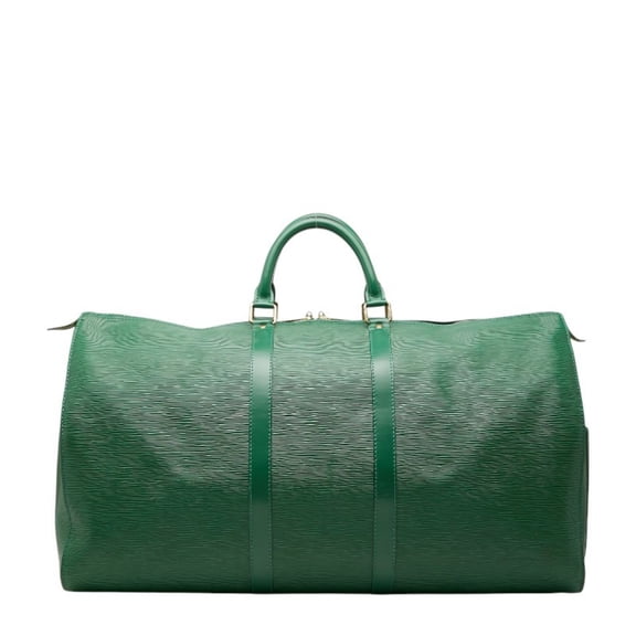 Pre-Owned Louis Vuitton Epi Keepall 55 Boston Bag Travel M42954 Borneo Green Leather Women's...
