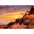 thumbnail image 2 of wall26 - The Bass Harbor Head Lighthouse in Acadia National Park, Maine, USA. Photographed During a Spectacular Sunset. - Removable Wall Mural | Self-Adhesive Large Wallpaper - 66x96 inches, 2 of 6