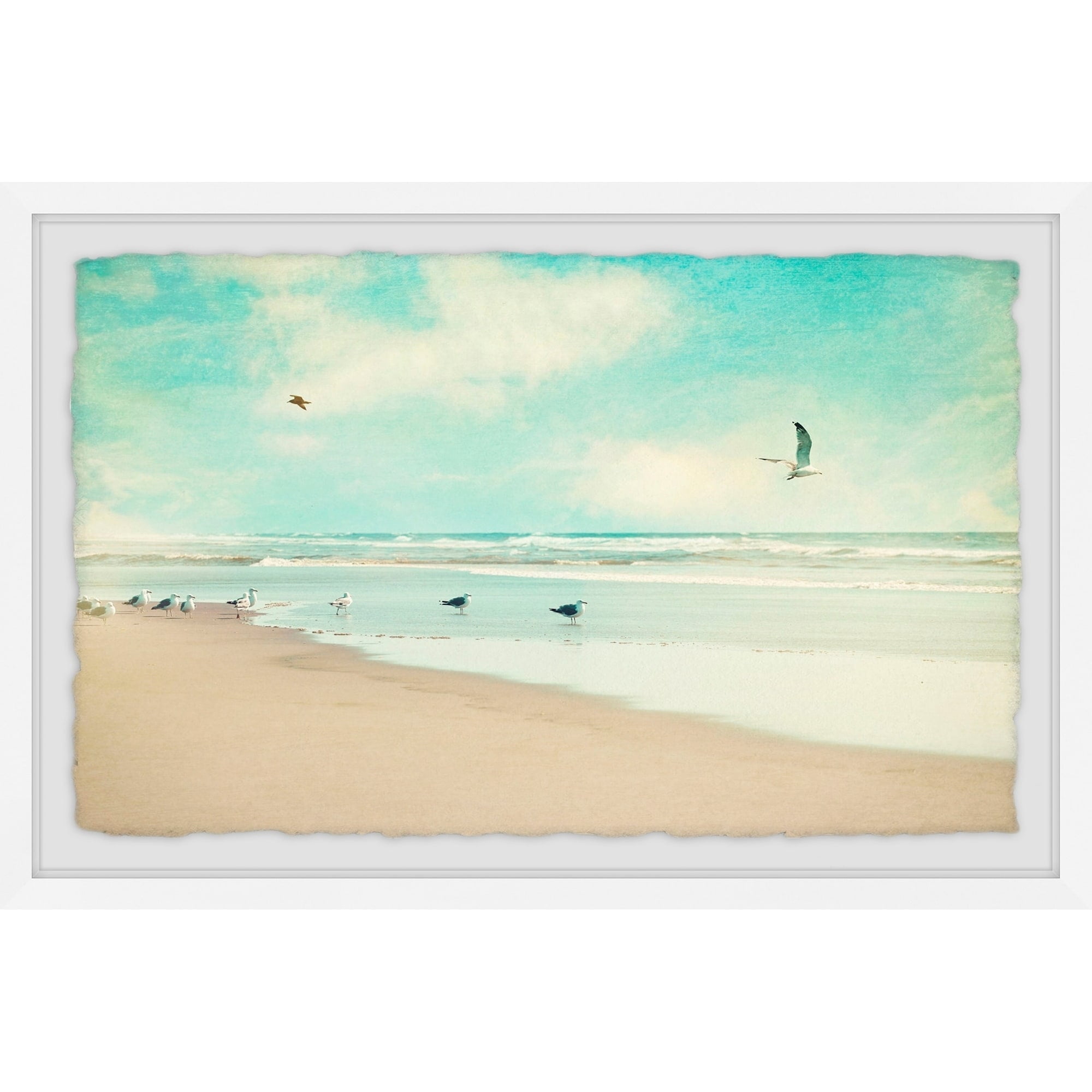 Marmont Hill Morning Beach Framed Wall Art