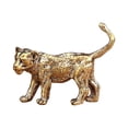 thumbnail image 4 of Figura de león de latón, adorno de mesa, estilo retro, pequeña, decorativa, escultura de animal para estantería, centro de mesa., 4 of 9