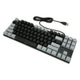 thumbnail image 1 of Clavier Mechanical, Keycap ABS Keycap Keyboard Réponse rapide 87 touches pour PC Rouge noir Filaire, gris noir Filaire, 1 of 7