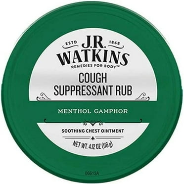 JR Watkin's Menthol Camphor Cough Suppresant Ointment 4.13 oz