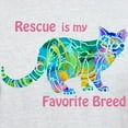 thumbnail image 3 of CafePress - RESCUE Is Favorite Breed CATS Light T Shirt - Light T-Shirt - CP, 3 of 4