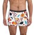 thumbnail image 4 of Wukai Autumn Pumpkins Fall Leaves Print Men’s Underwear Breathable Boxer Briefs,&nbsp;Moisture Wicking & Breathable-, 4 of 7