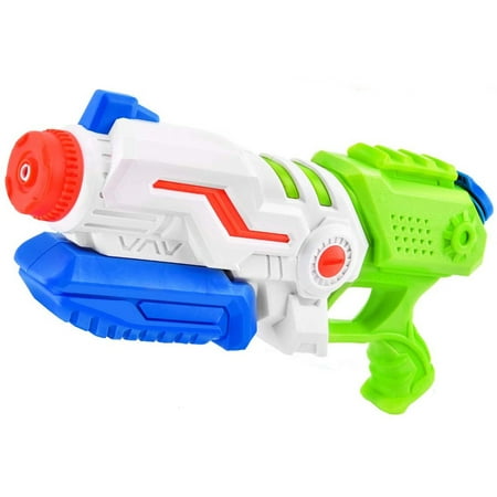 Blue Block Factory Ultra Soaker Blaster High Pressure and Capacity Pump Action Water Gun, Green