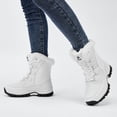 thumbnail image 3 of Stepedia Women's Waterproof Winter Snow Boots Warm Faux Fur Lined Mid-Calf Booties for Women, White, 3 of 10