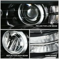 thumbnail image 3 of DNA Motoring OE Style Projector HID Headlight for 2007-2008 Acura Tl Type S, Driver Left Side, 3 of 7