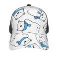 thumbnail image 3 of Lsque Scarf Bear Printed Trucker Hat - Baseball Cap for Men Women - Breathable Mesh Side, Adjustable Fit - for Casual Wear, 3 of 7