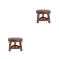 thumbnail image 2 of Scienceny Taburetes bajos de maciza, silla con soporte para plantas de forma redonda, de té, cambio de zapatos, taburete, decoración del hogar, Como se muestra 2Conjunto, 2 of 6